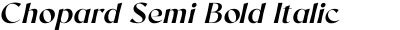 Chopard Semi Bold Italic